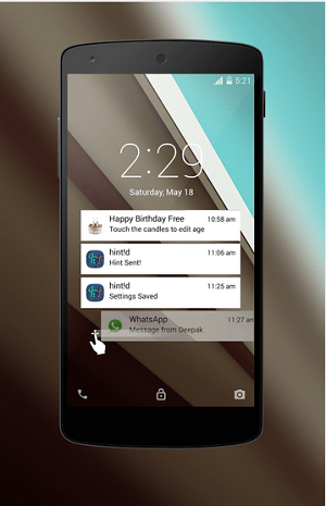 Download Android L Lockscreen app