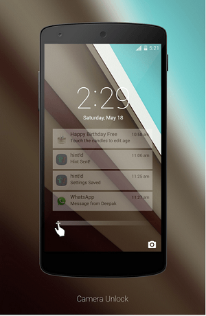 Download Android L Lockscreen