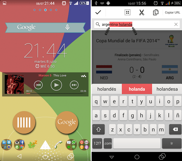 Download Colourful Xperia Theme