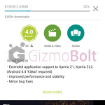 Sony Live on YouTube 01.00.13 update supports Xperia Z1, ZL2