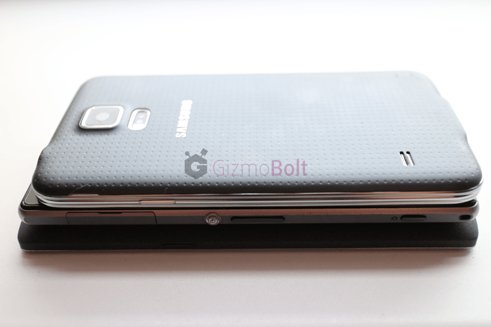 Galaxy S5 vs OnePlus One vs Xperia Z1 Tickness