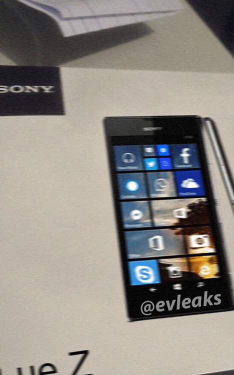 Sony Lue Z windows phone is a Fake device