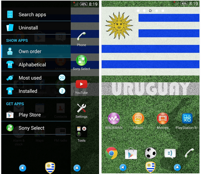 Uruguay Theme for Xperia