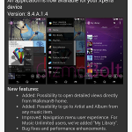 Sony Walkman 8.4.A.1.4 app update – Improved navigation menu