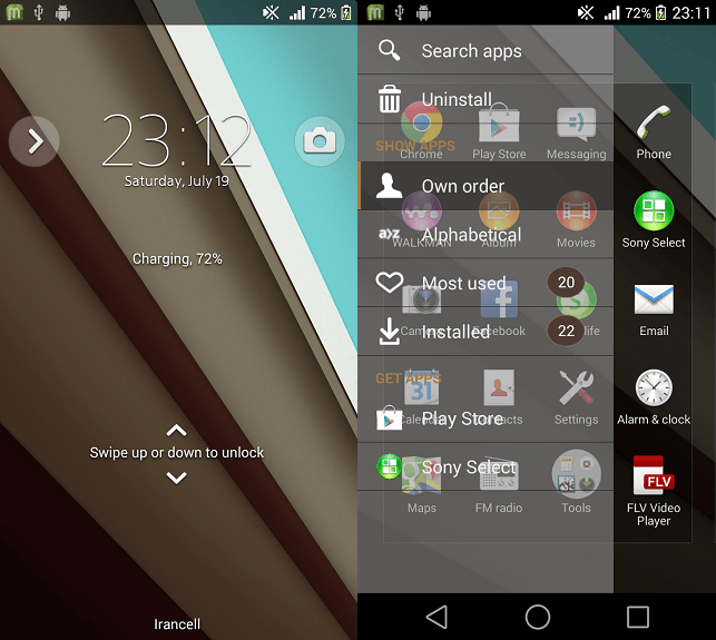 Xperia Android L1 Theme