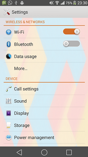 Xperia Android L4 Theme