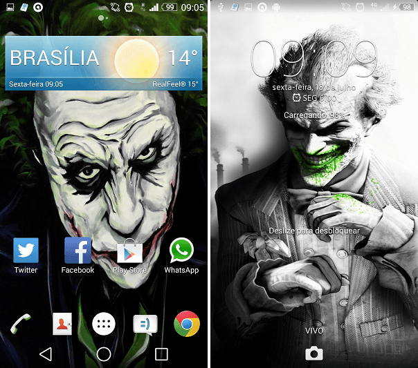 Xperia Arkham Madness theme