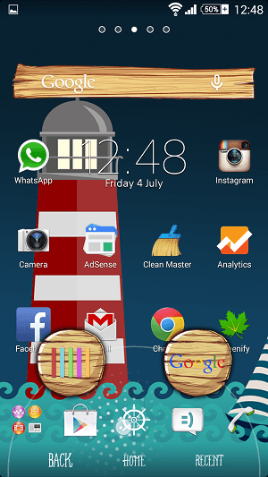 Xperia Blue Sea Anchor Theme