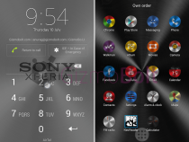 Xperia Brushed Steel theme