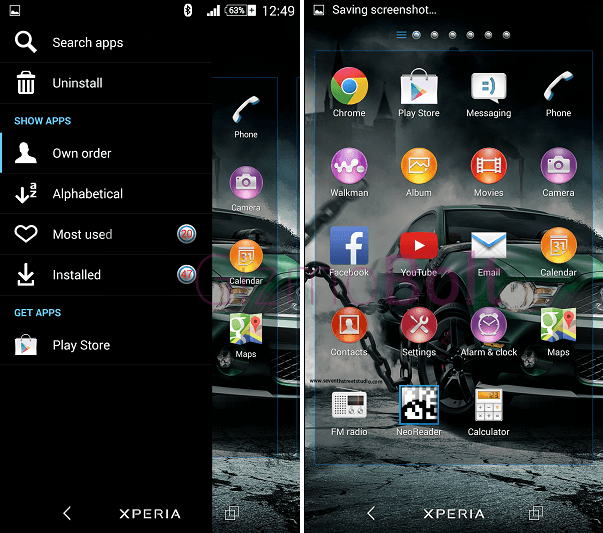 Xperia Criskelo Darkness theme