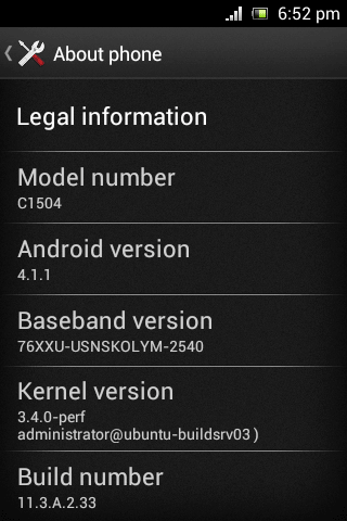 Xperia E1 11.3.A.2.33 firmware