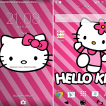 Install Xperia Theme Pink Cat, Galaxy Polygon Theme for non rooted users