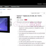 16 GB 4G Xperia Z2 Tablet launched in India for Rs 49990