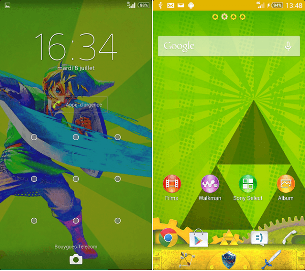 Xperia theme Legend of Zelda