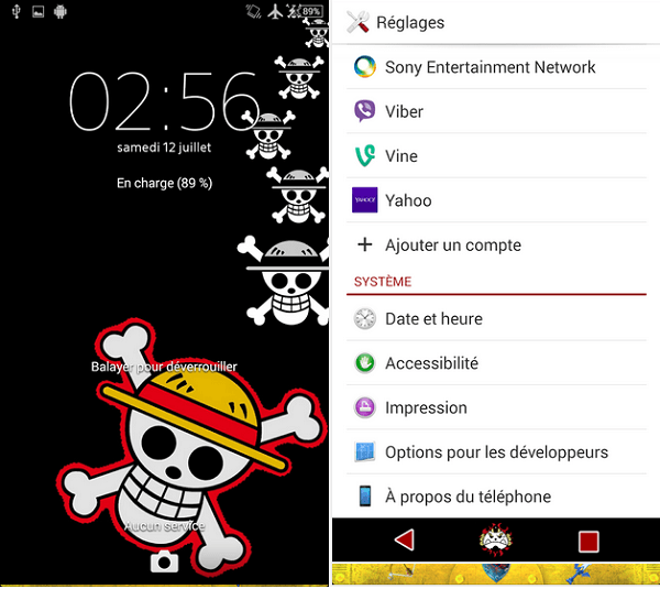 Xperia theme Pirate apk