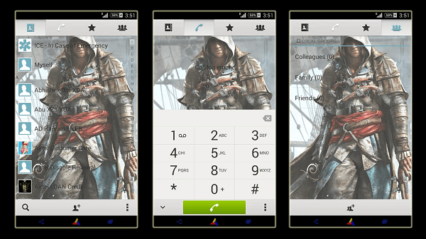 Download Install Xperia Assassin's Creed 4 theme