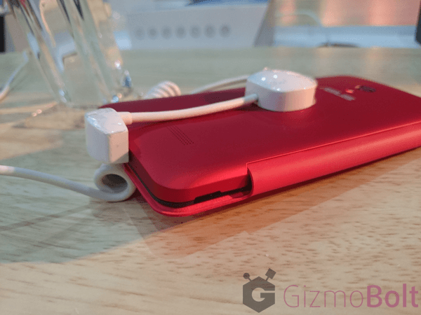 Red Asus Zenfone 5 flip cover