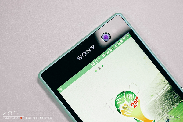 Xperia C3 Mint color phone