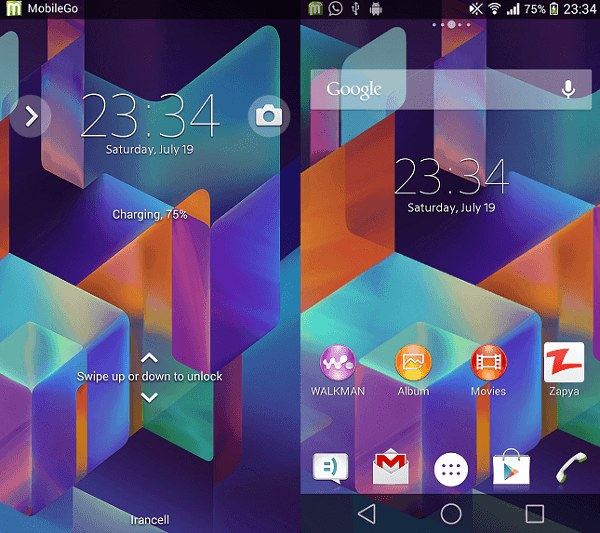 Xperia Android L7 Theme preview