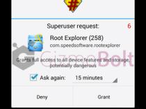 SU rights to Root Explorer app