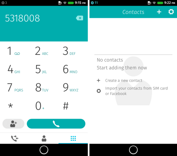 Firefox OS Xperia SP Call App