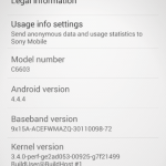 Xperia Z 10.5.1.A.0.283 firmware screenshot leaked – Android 4.4.4 update confirmed