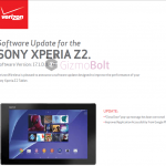 Verizon Xperia Z2 Tablet 17.1.D.0.437 firmware update rolling