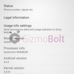 Xperia T2 Ultra Dual Android 4.4.3 19.1.1.C.0.56 firmware screenshot leaked