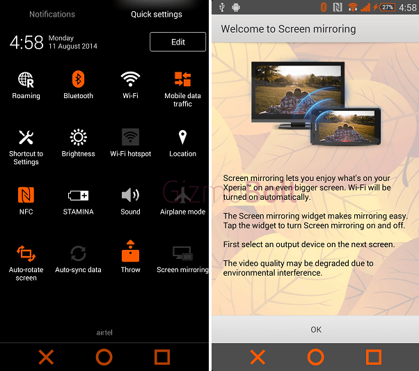 Download Xperia Theme Orangecrush