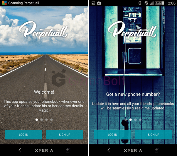 PERPETUALL contacts updated android app review