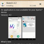 Sony Sketch 4.2 app 2.0.A.1.6 version update rolling out