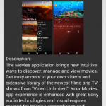 Sony Movies 7.2.A.0.4 app update rolling