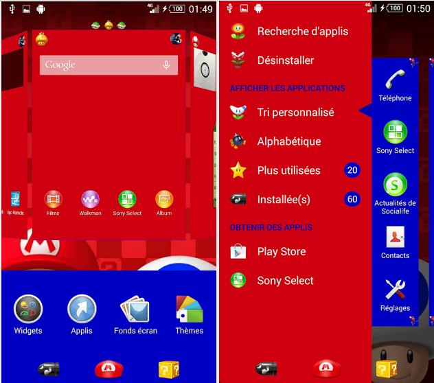 Xperia Mario Theme