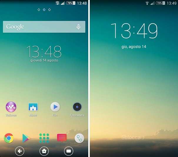 Xperia Pureness v1 Theme