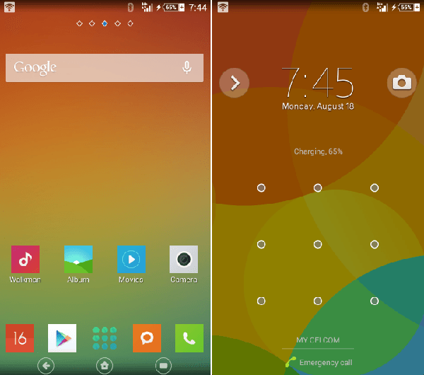 Install Xperia Pureness v1 Theme with icon pack