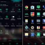 Install Xperia Theme Greenshine, Orangecrush with colored status bar icons