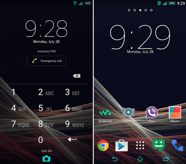 Xperia Theme Greenshine