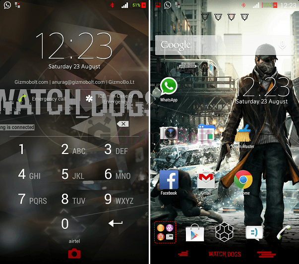 Xperia Watch Dogs Theme apk