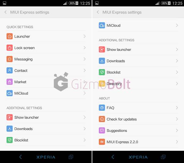 Download MIUI 6 Express launcher