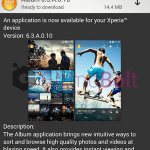 Sony Album 6.3.A.0.10 update rolling – Select all, Hide pictures option added