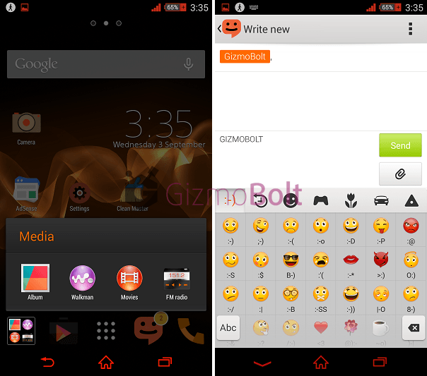 Burnt Orange Xperia Theme