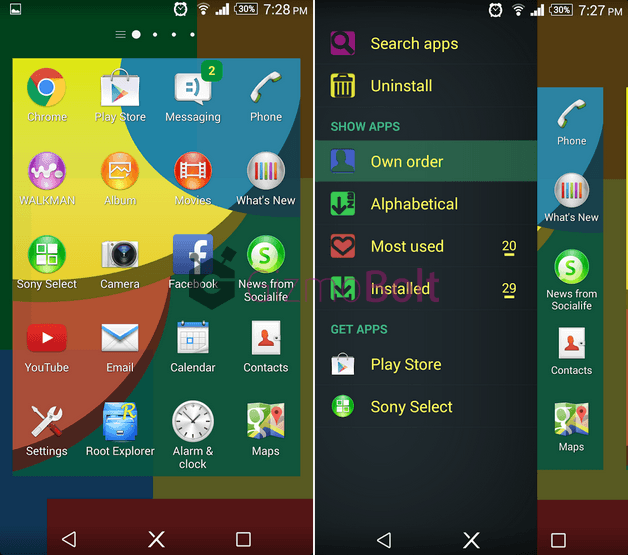 Download Xperia XYellow Theme