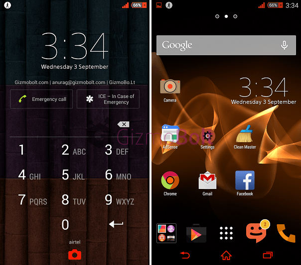 Xperia Burnt Orange Theme