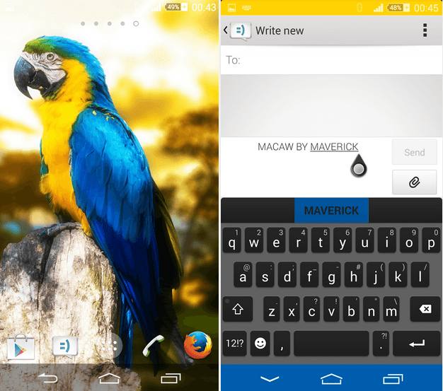 Xperia Macaw Theme