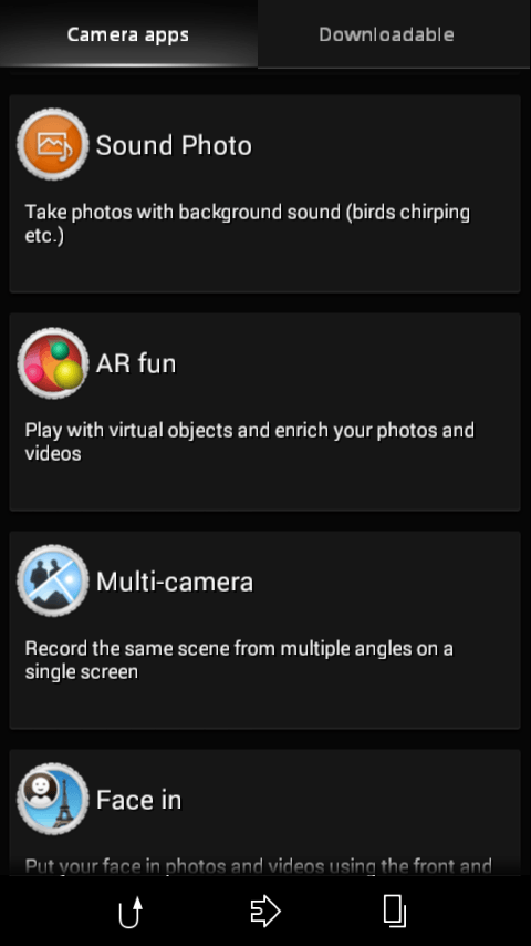 Xperia Z3 Multi Camera app