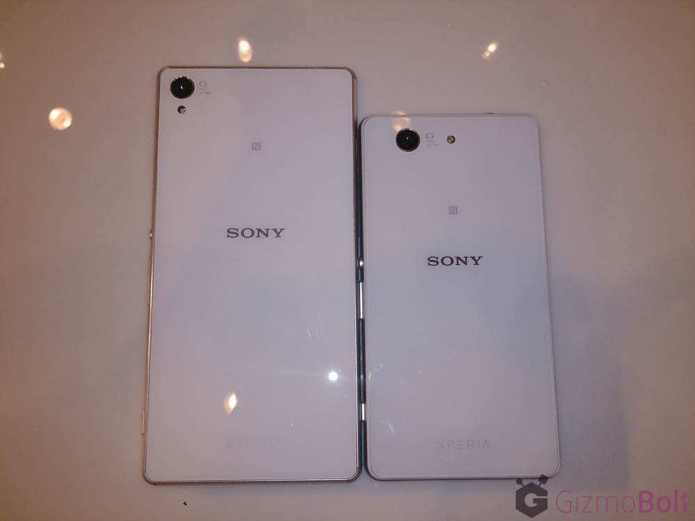 Xperia Z3 vs Z3 Compact White Color difference