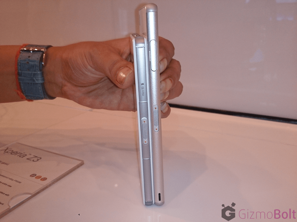 Z3 Compact thickness vs Xperia Z3