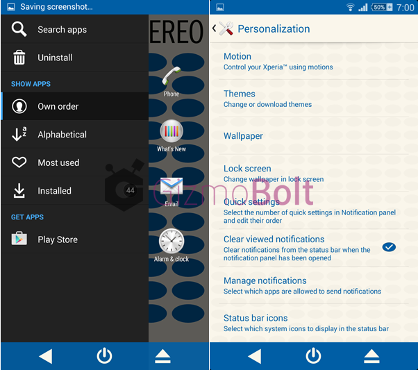 Download Xperia Blue Note Vinyl theme