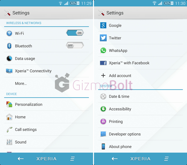 Download Xperia MateriaL theme