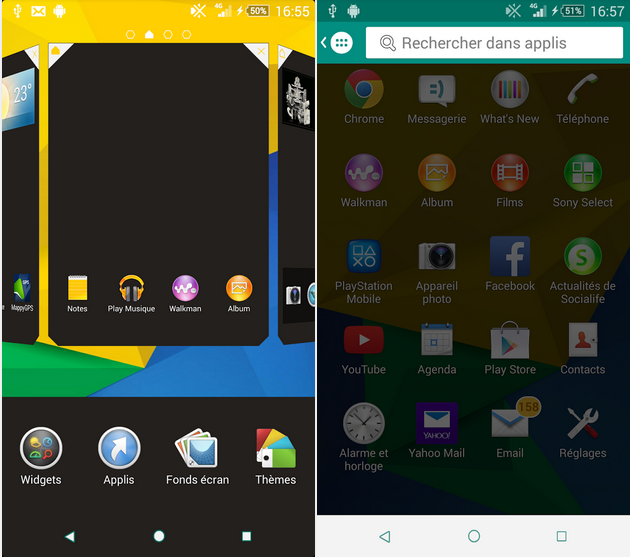 Download eXperiance Xperia Lollipop theme apk